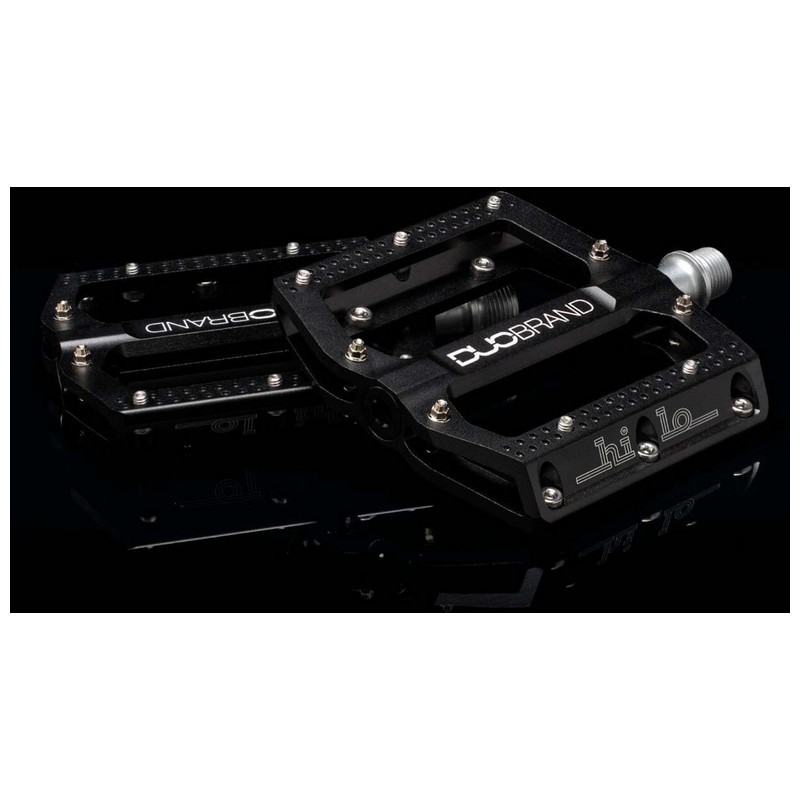 Par de pedales HI-LO CNC PEDAL 9/16'' de aluminio negro