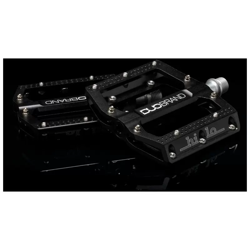 Par de pedales HI-LO CNC PEDAL 9/16'' de aluminio negro - image