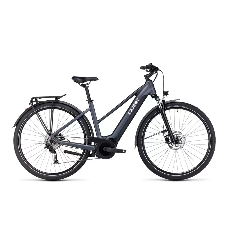 Touring Hybrid ONE Trapeze 29'' 500Wh Grigio/Bianco 63mm 9v Bosch Performance 2024 Taglia S - image