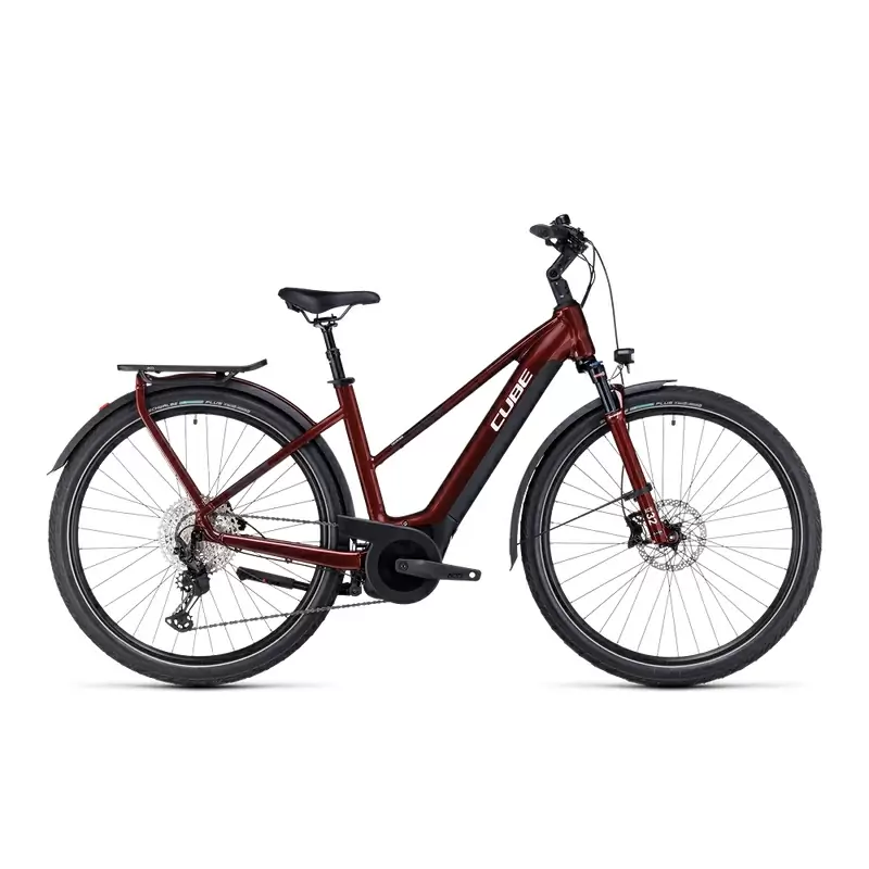 Touring Hybrid EXC Trapeze 29'' 625Wh Rosso/Bianco 63mm 12v Bosch Performance 2024 Taglia S - image