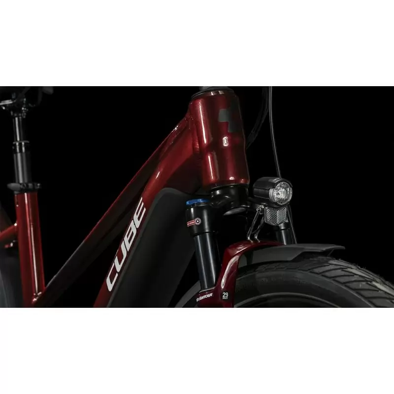 Touring Hybrid EXC Trapeze 29'' 625Wh Rosso/Bianco 63mm 12v Bosch Performance 2024 Taglia S #5