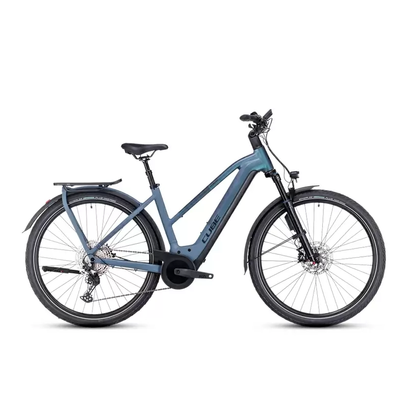 Kathmandu Hybrid ABS Trapeze 29'' 750Wh Blu/Nero 100mm 12v Bosch Performance CX 2024 Taglia M - image