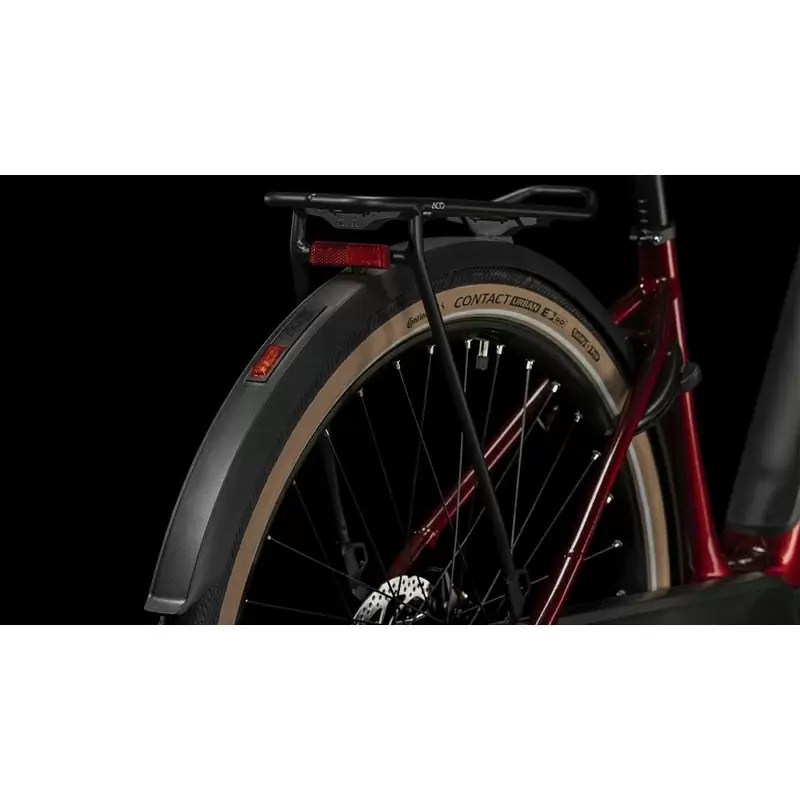 Supreme Hybrid Pro Easy Entry 28'' 500Wh Rosso/Nero 50mm 1v Bosch Performance 2024 Taglia S #2