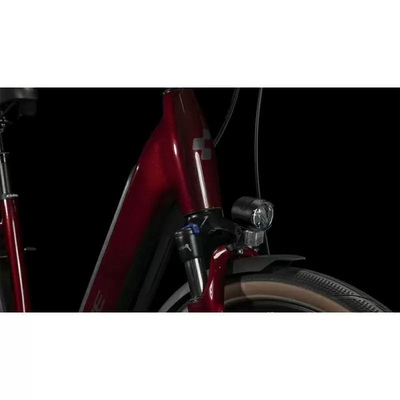 Supreme Hybrid Pro Easy Entry 28'' 500Wh Rosso/Nero 50mm 1v Bosch Performance 2024 Taglia S #3