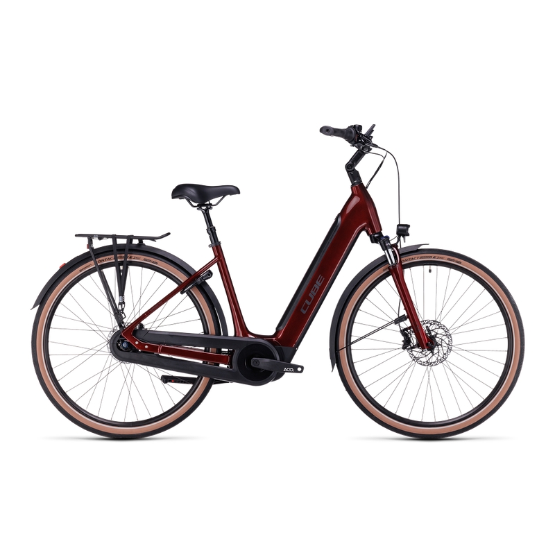 Supreme RT Hybrid Pro Easy Entry 28'' 500Wh Rosso/Nero 50mm 1v Bosch Performance 2024 Taglia S