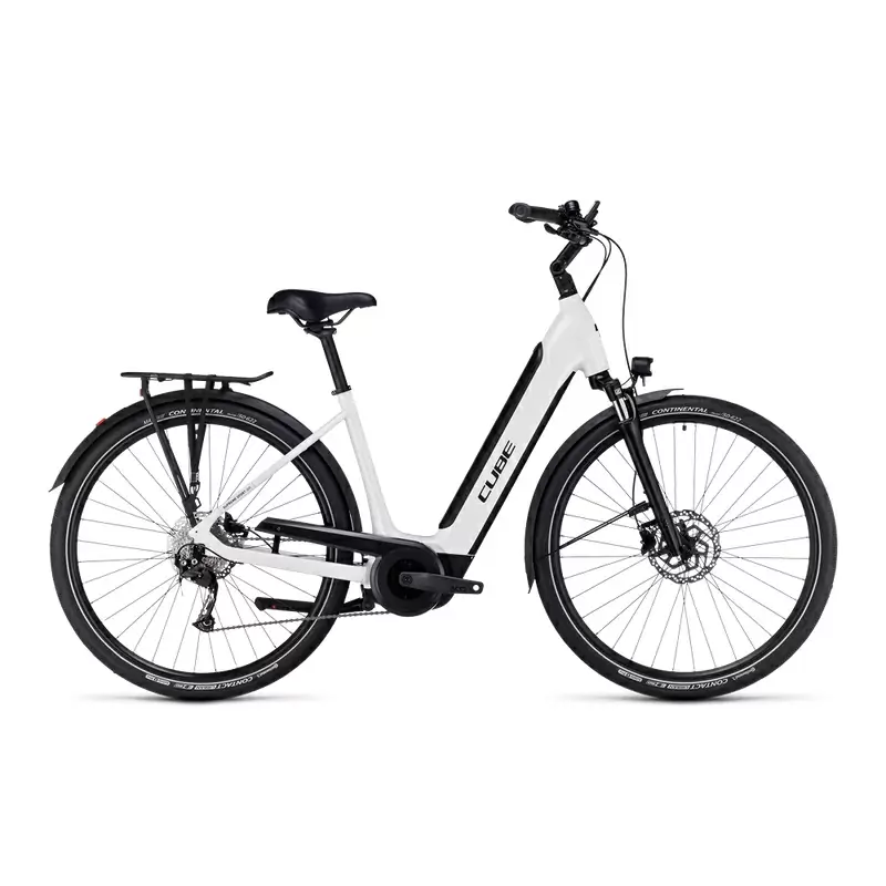 Supreme Sport Hybrid ONE Easy Entry 28'' 500Wh Bianco/Nero 50mm 9v Bosch Performance 2024 Taglia S - image