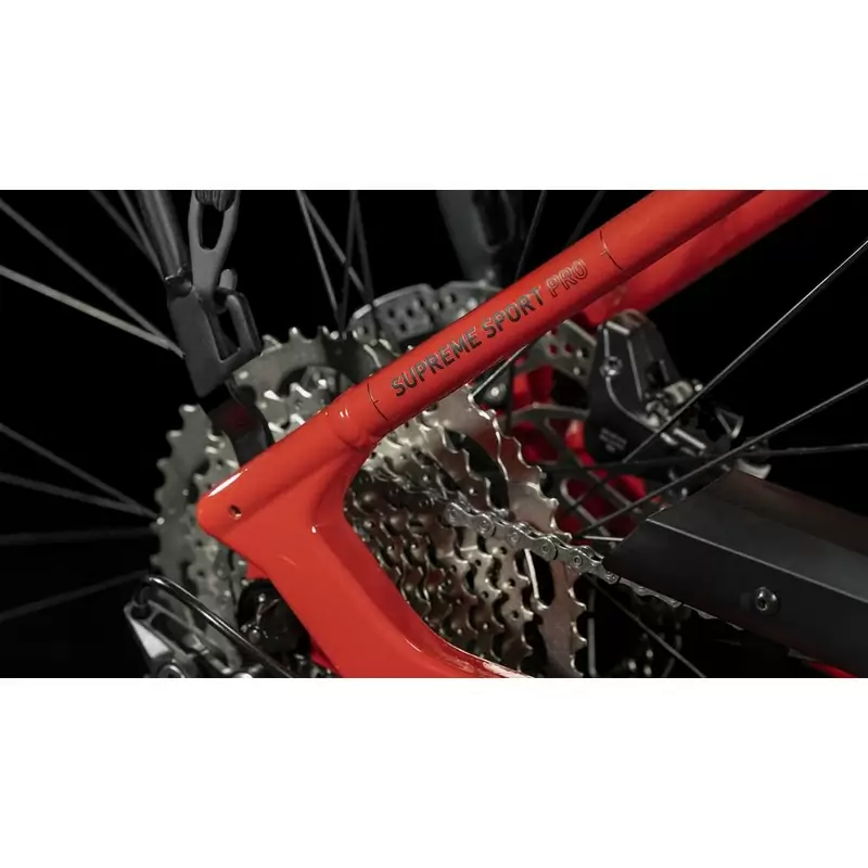 Supreme Sport Hybrid Pro Easy Entry 26'' 500Wh Red/Black 50mm 10v Bosch Performance 2024 Size XXS #5