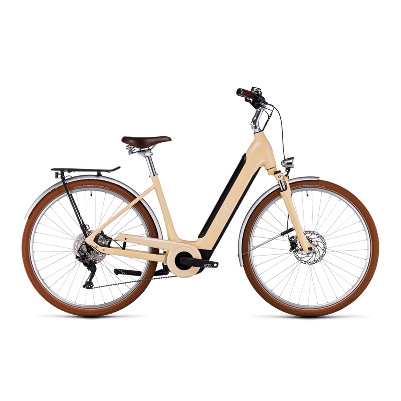 Ella Ride Hybrid Easy Entry 29'' 500Wh Beige/Bianco 50mm 10v Bosch Active Plus 2024 Taglia S