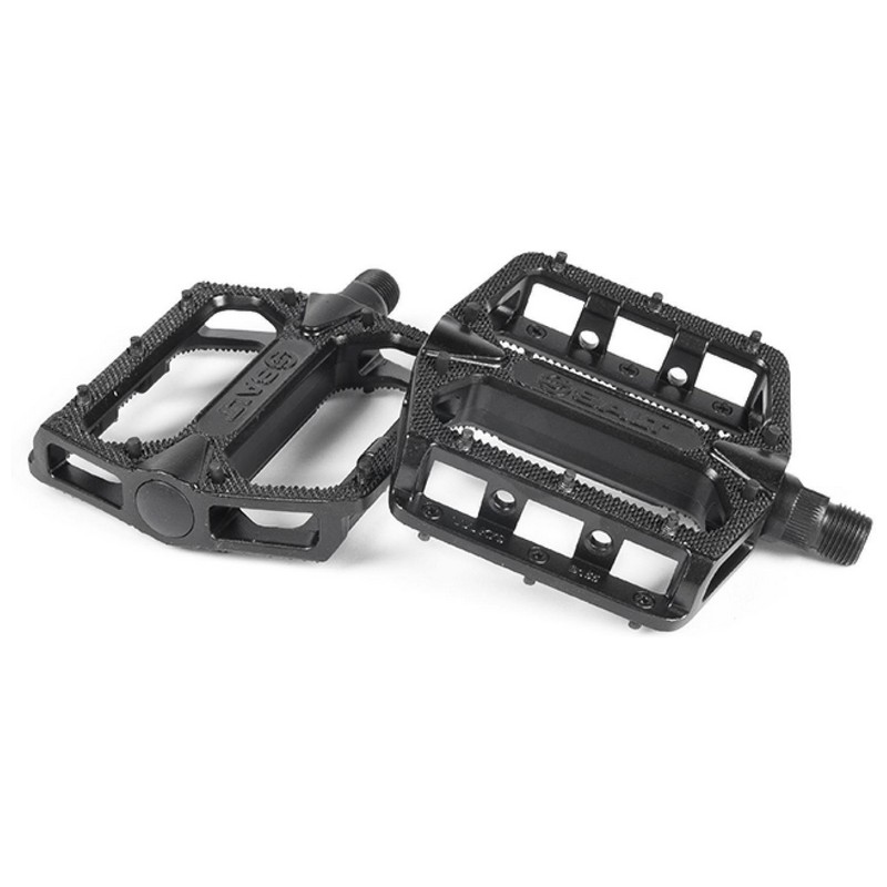 Pair of AM SLIM PEDAL 1/2'' Pedals Black Aluminium