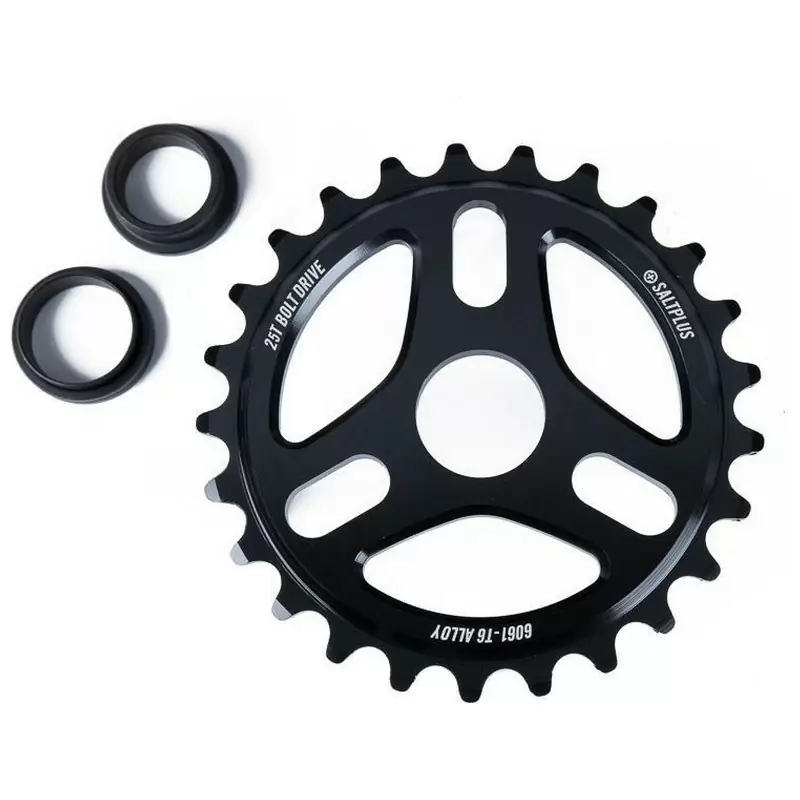SALTPLUS TRIDENT SPROCKET BMX Kettenblatt Schwarz 28T - image