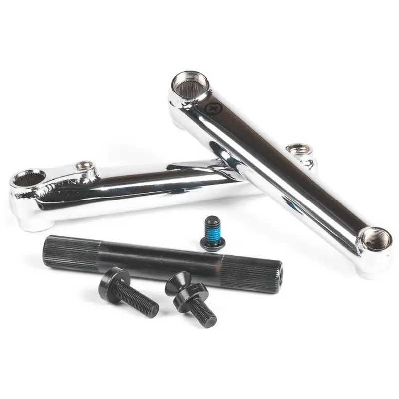Guarnitura BMX SALTPLUS METRON48 Perno 19mm Compatibile RHD/LHD 175mm Cromato - image