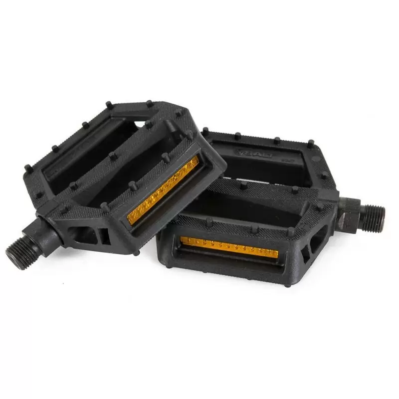 Par de pedales BMX JUNIOR PC V2 1/2'' en composite nylon negro - image