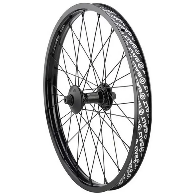 Rueda delantera BMX Saltplus Mesa 20 negra SaltBMX Ruedas completas