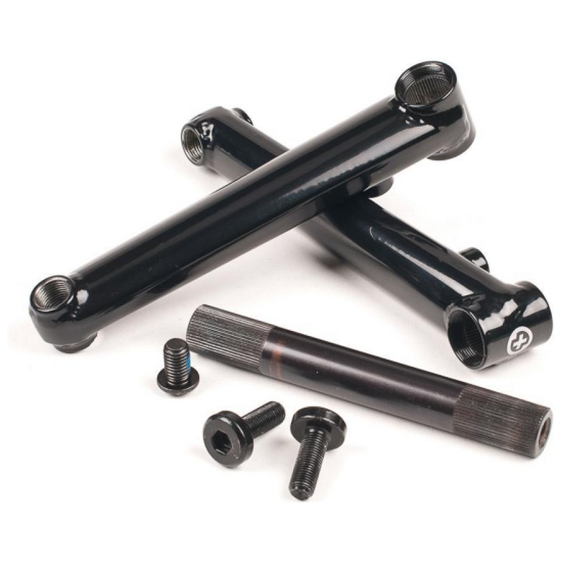 SALTPLUS PRO-48 BMX-Kurbelgarnitur, 19 mm Achse, RSD/LSD-kompatibel, 175 mm, Schwarz