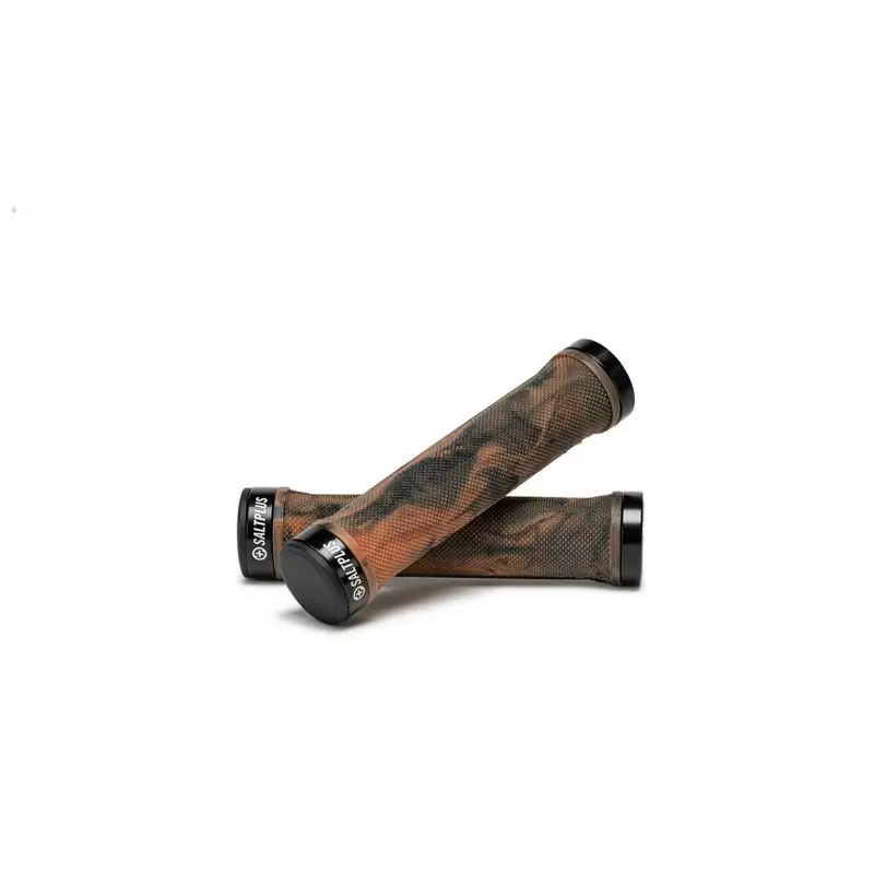 Puños BMX LOCKED Naranja/Negro 136mm - image