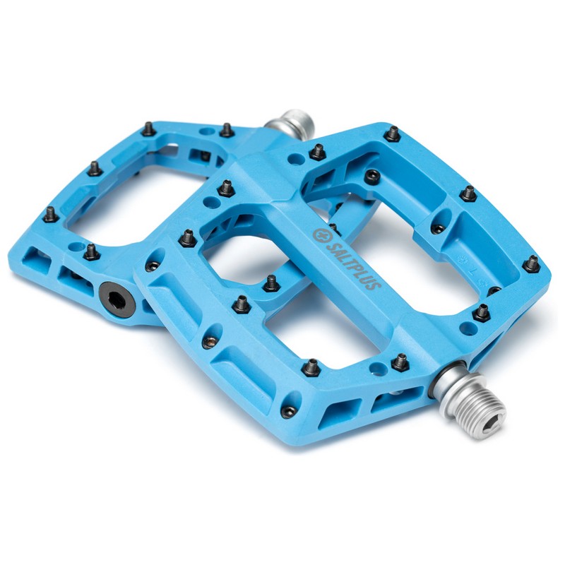 Par de Pedales HQ PC 9/16'' Nylon/Fibra de Vidrio Azul