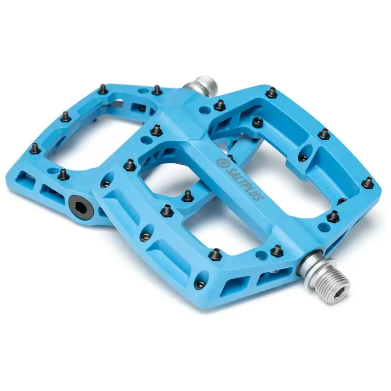 Par de Pedales HQ PC 9/16'' Nylon/Fibra de Vidrio Azul - image