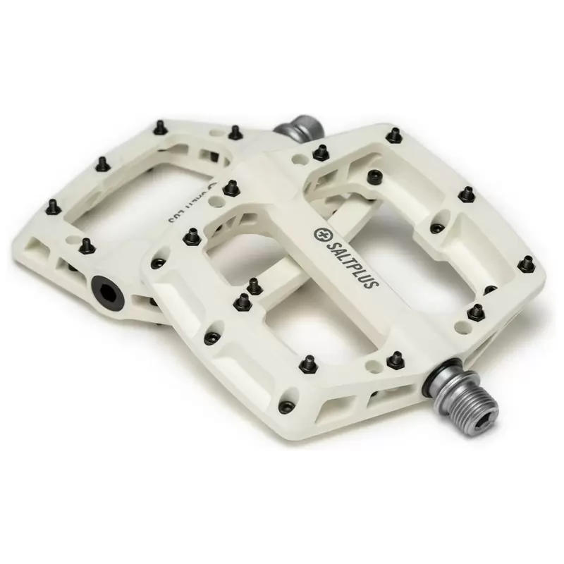 Par de Pedales HQ PC 9/16'' Nylon/Fibra de Vidrio Blanco - image