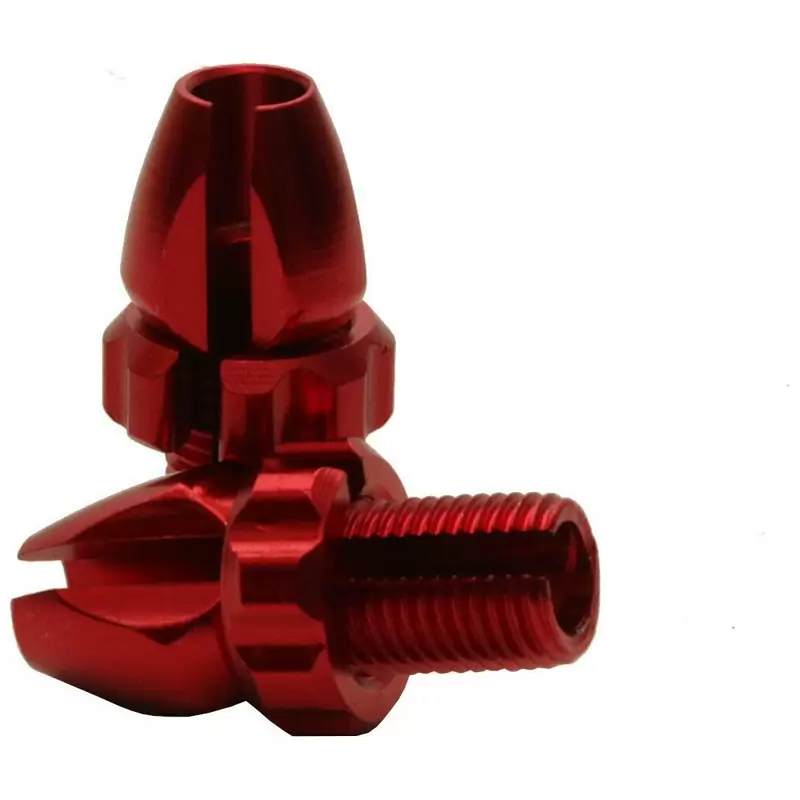 Parafuso de ajuste para alavanca de freio M7 alumínio vermelho - image