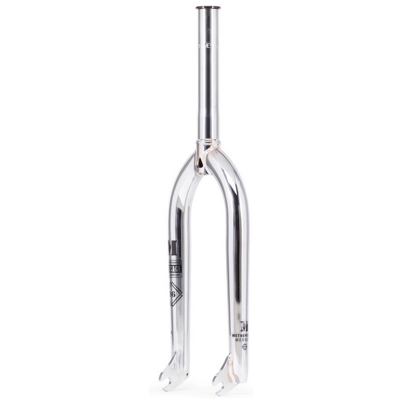 MESSAGE Horquilla BMX de 20'', desplazamiento de 28 mm, eje de 10 mm, cromada