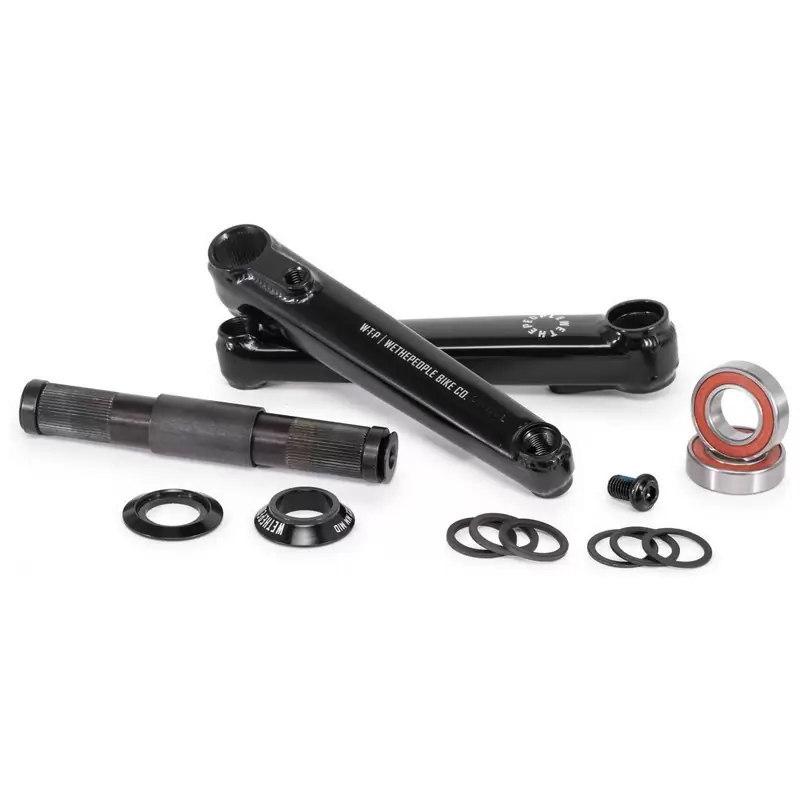 BMX LOGIC Crankset 22mm Axle RSD/LSD Compatible 165mm Black - image