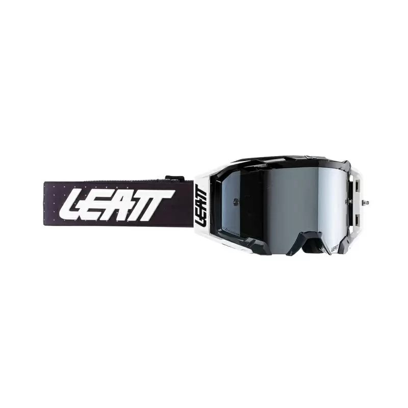 Gafas Velocity 5.5 Negro/Blanco con Lente Plata - image