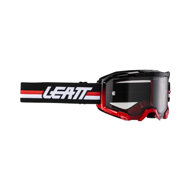 Maschera Velocity 4.5 Nero/Rosso/Bianco Lente Trasparente