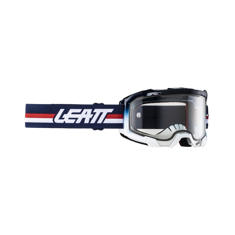 Maschera Velocity 4.5 Blu/Rosso/Bianco Lente Trasparente