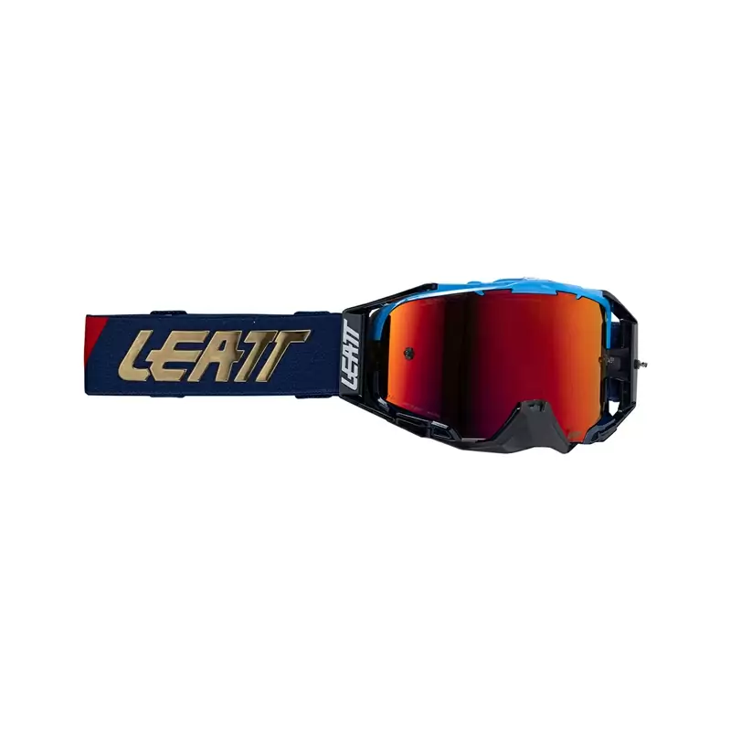 Maschera Velocity 6.5 Cryztal Iriz Blu Lente Rossa - image
