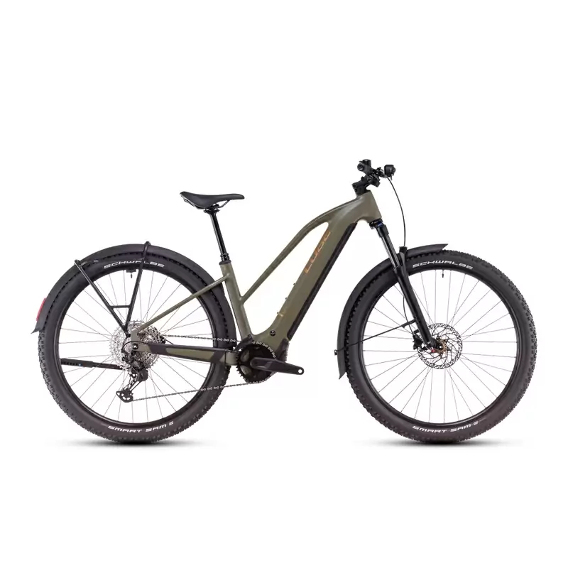 Reaction Hybrid Pro Allroad Trapeze 29'' 12v 100mm 600Wh Bosch Perf Line CX Verde/Oro 2025 Taglia L - image