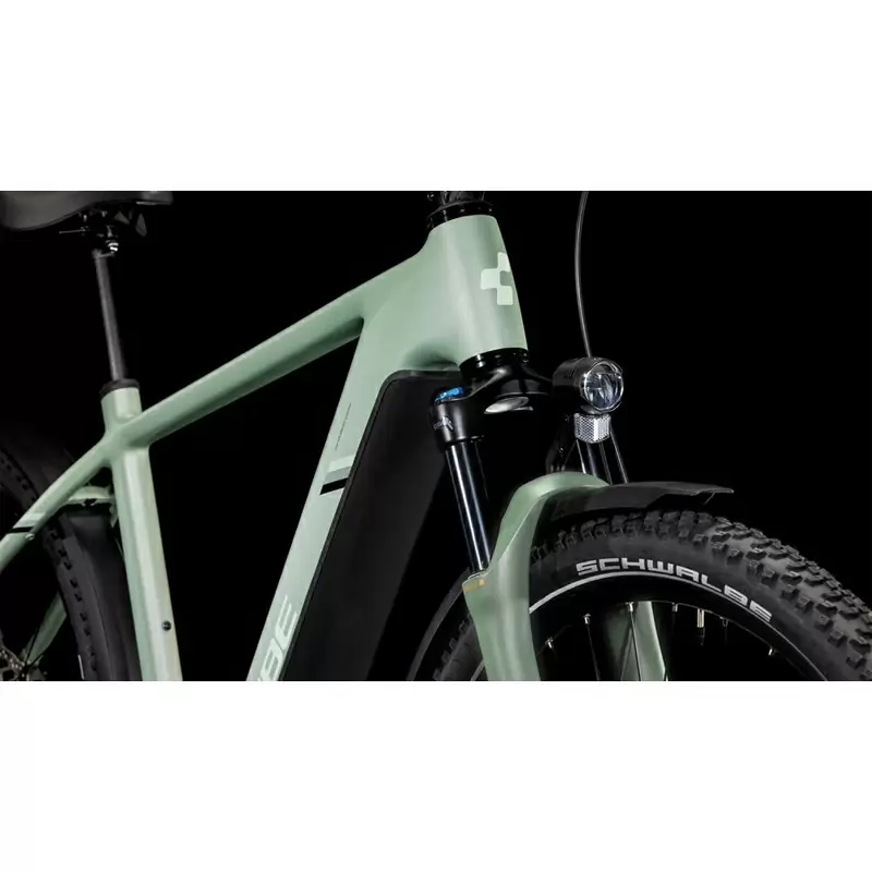 Nuride Hybrid 28'' 10v 100mm 600Wh Bosch Performance Line CX Verde/Grigio 2025 Taglia S #5