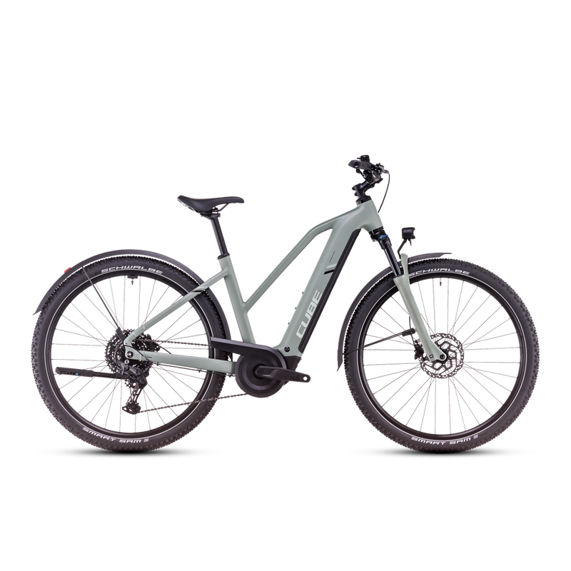 Nuride Hybrid Pro Allroad Trapeze 28'' 10v 100mm 600Wh Bosch Per Line CX Verde/Grigio 2025 Taglia S