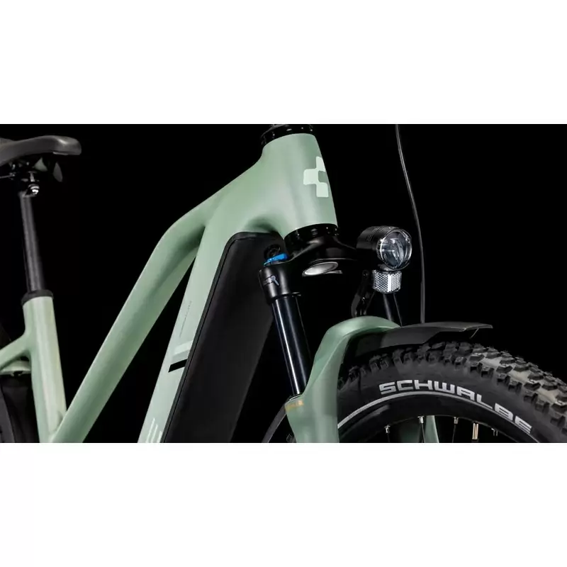 Nuride Hybrid Pro Allroad Trapeze 28'' 10v 100mm 600Wh Bosch Per Line CX Verde/Grigio 2025 Taglia S #5