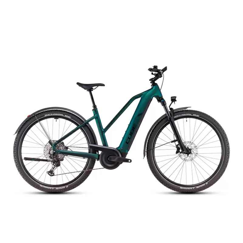 Nuride Hybrid EXC Allroad Trapeze 28'' 12v 100mm 800Wh Bosch Perf. Line CX Verde/Nero 2025 Taglia S - image