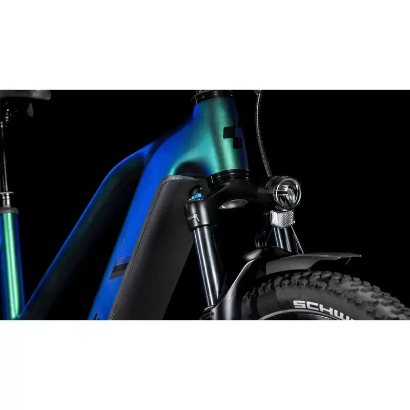 Nuride Hybrid EXC Allroad Trapeze 28'' 12v 100mm 800Wh Bosch Perf. Line CX Verde/Nero 2025 Taglia S #5