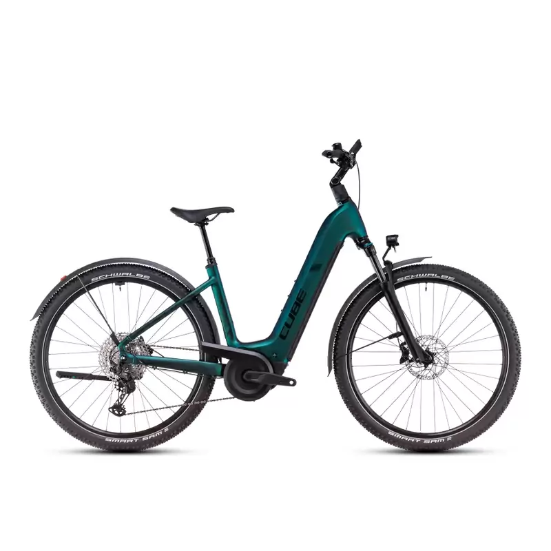 Nuride Hybrid EXC Allroad Easy Entry 28'' 12v 100mm 800Wh Bosch P. Line CX Verde/Nero 2025 Taglia S - image