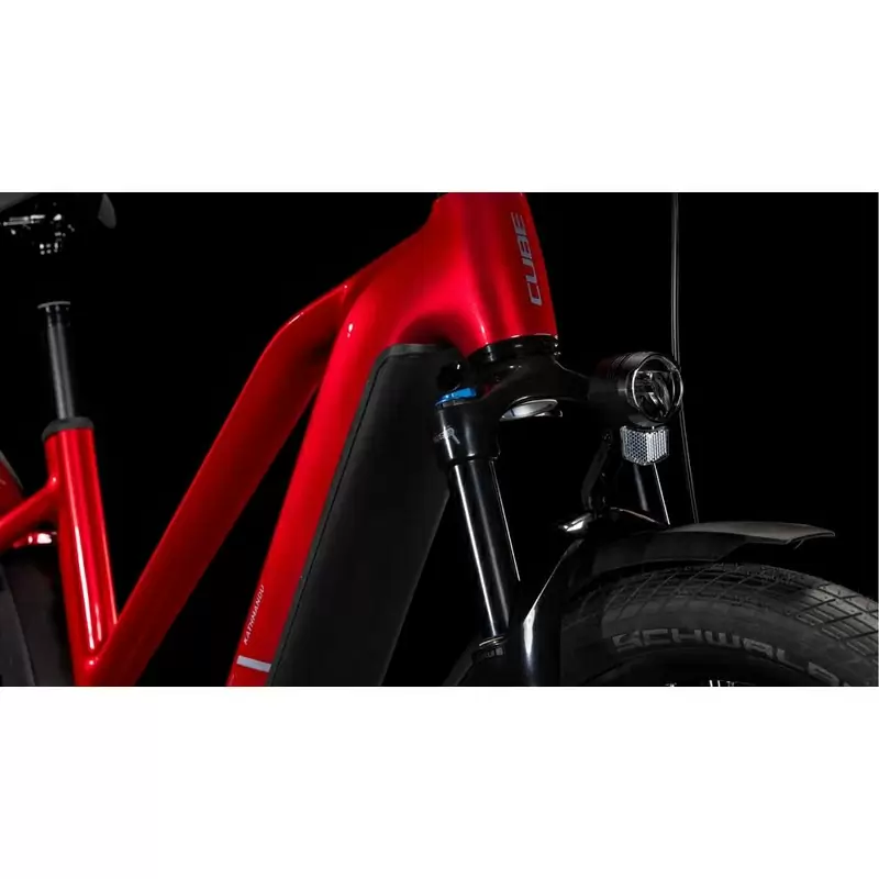 Kathmandu Hybrid Comfort Pro Trapeze 28'' 1v 100mm 800Wh Bosch Perf. Line CX Rosso 2025 Taglia XS #6