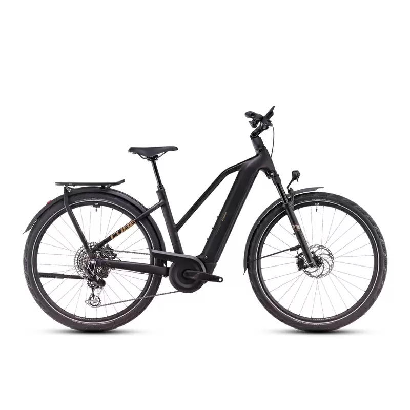 Kathmandu Hybrid SLT Trapeze 28'' 12v 100mm 800Wh Bosch Performance Line CX Nero/Oro 2025 Taglia S - image