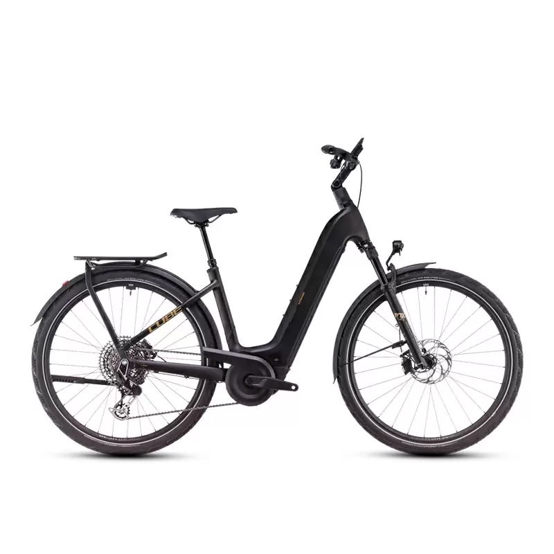 Kathmandu Hybrid SLT Easy Entry 28'' 12v 100mm 800Wh Bosch Perf. Line CX Nero/Oro 2025 Taglia S - image