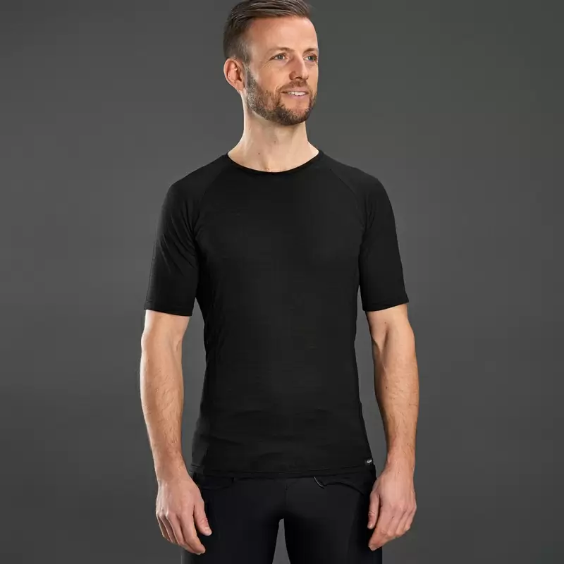 Maglia Termica Maniche Corte Merino Blend Nero Taglia M #1