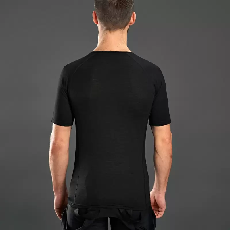 Maglia Termica Maniche Corte Merino Blend Nero Taglia M #2