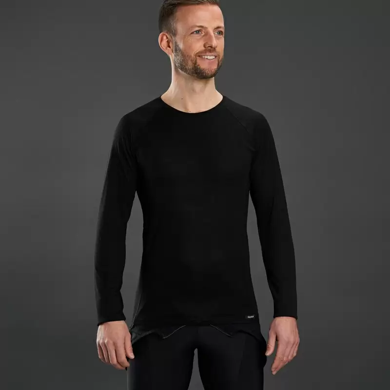 Maglia Termica Maniche Lunghe Merino Blend Nero Taglia S #1