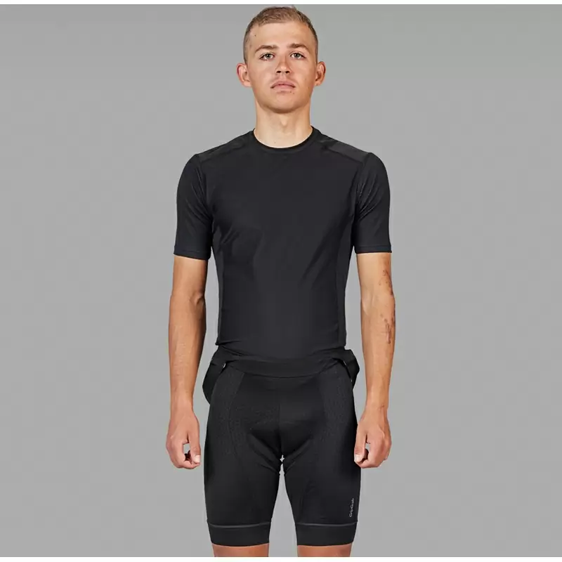 Chemise thermique noire à manches courtes taille L #1