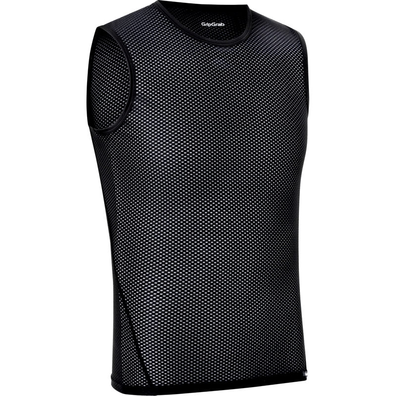 Maillot de corps sans manches en maille noire ultralégère taille XXL