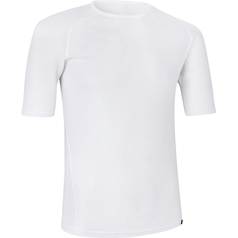 Camiseta Interior Ultraligera De Malla Blanca Manga Corta Talla L