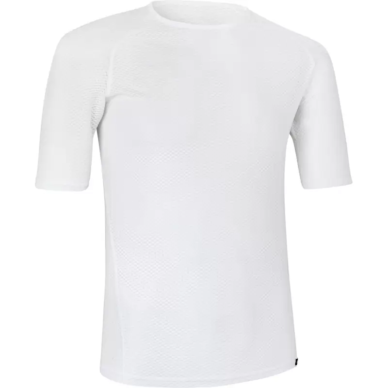 Camiseta Interior Ultraligera De Malla Blanca Manga Corta Talla L - image