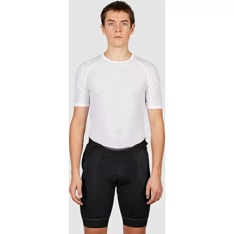 Maillot de corps ultraléger à manches courtes en maille blanche taille XL #1