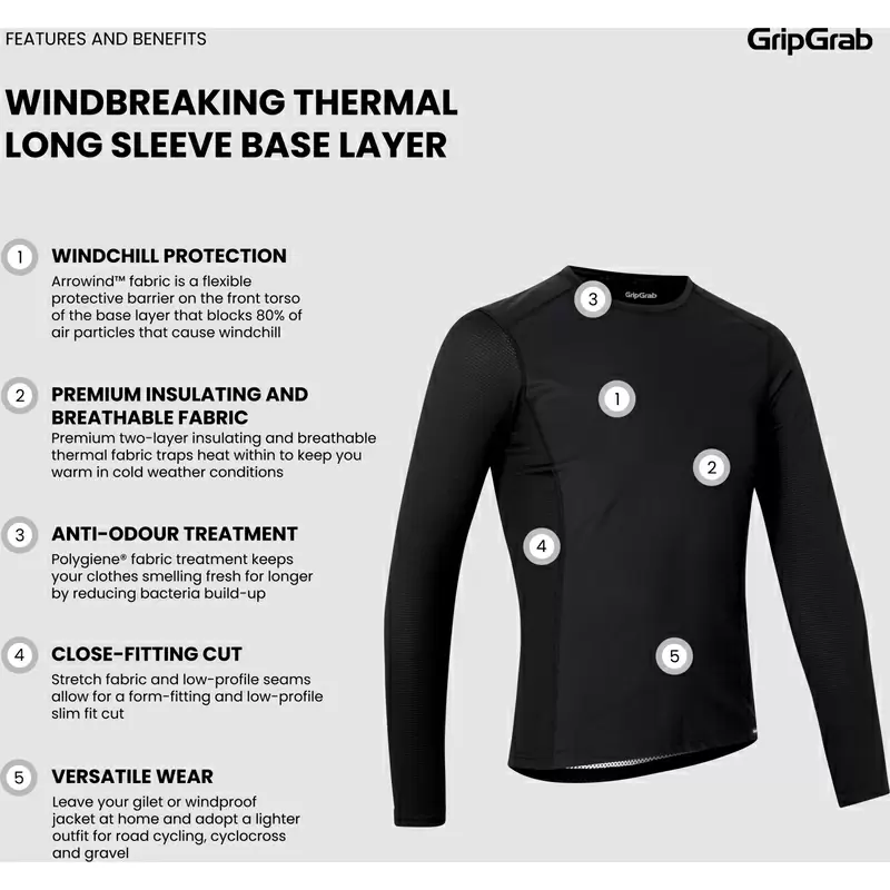 Schwarzes Thermo-Langarmshirt, Größe XL #4