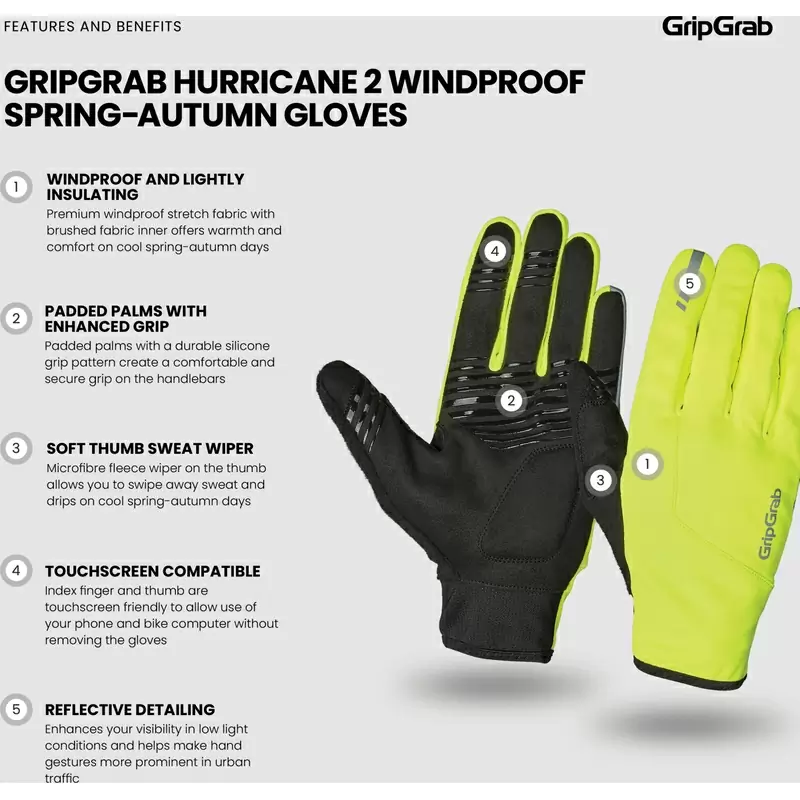 Gants Hurricane 2 Jaune/Noir Taille S #9