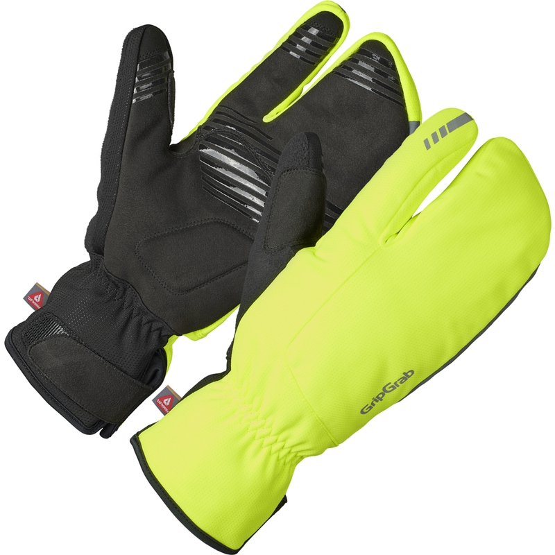 Guanti Invernali Nordic 2 Tre Dita Giallo/Nero Taglia XL